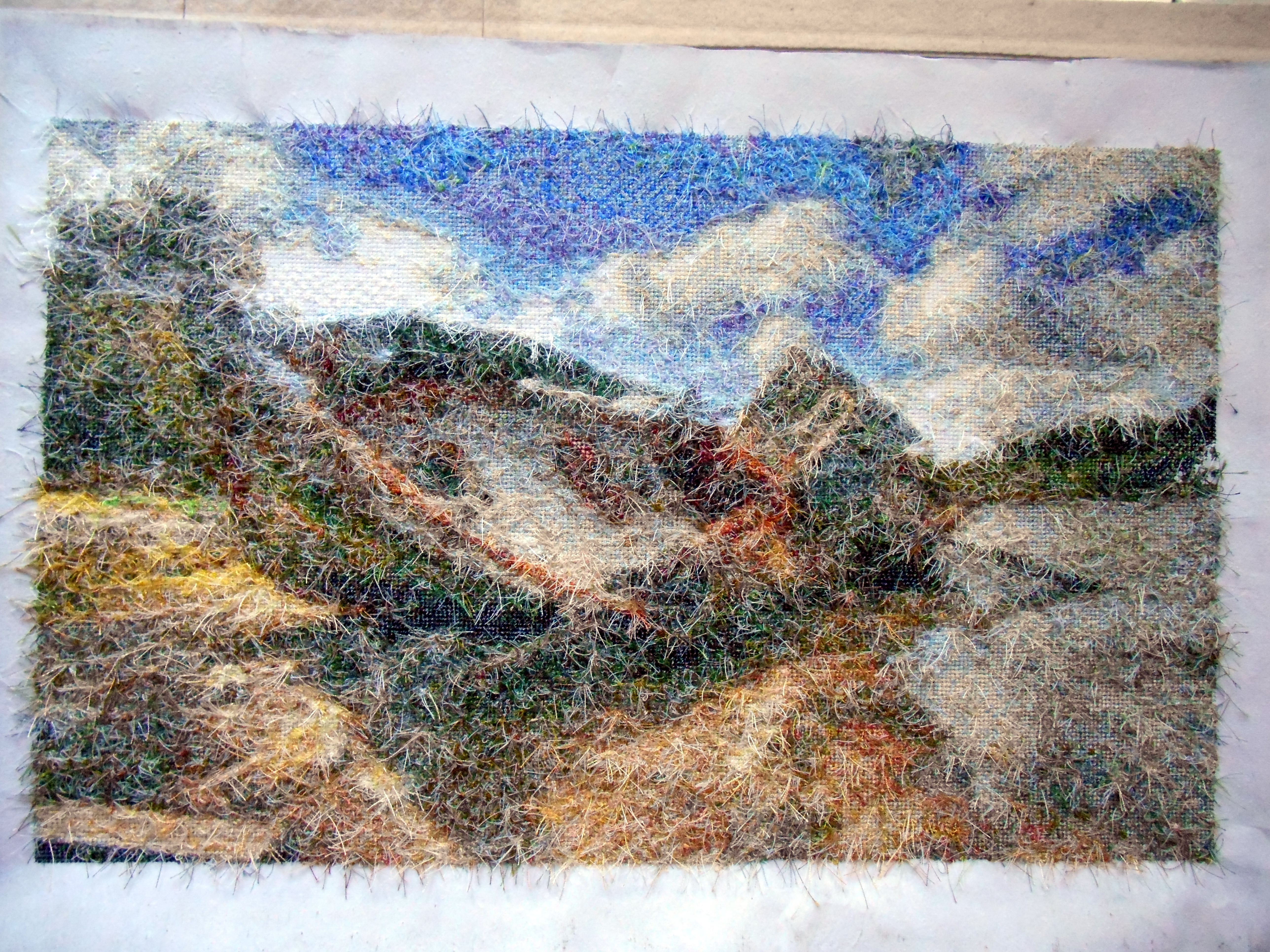 Forgotten boat Embroidery