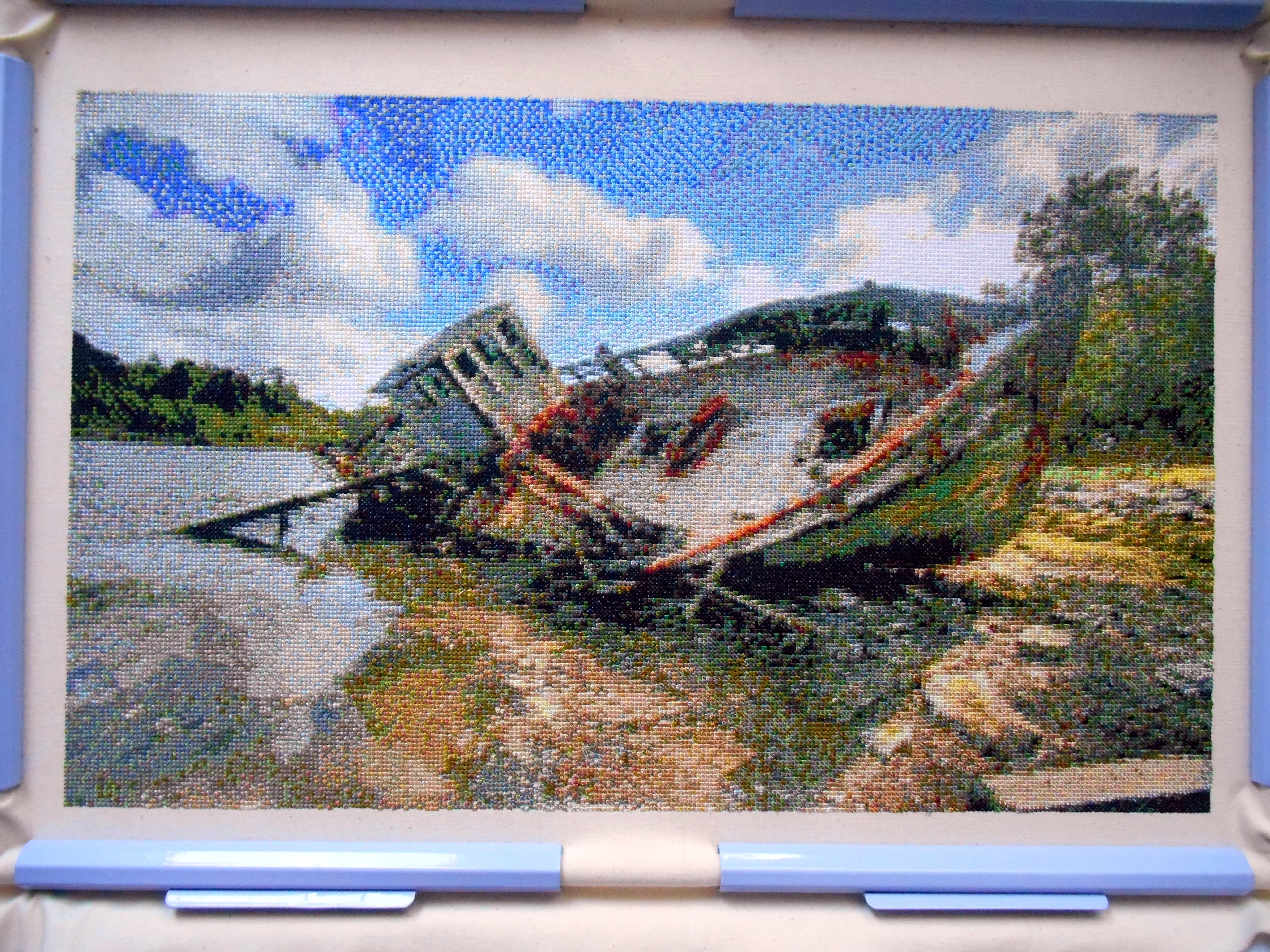 Forgotten boat Embroidery