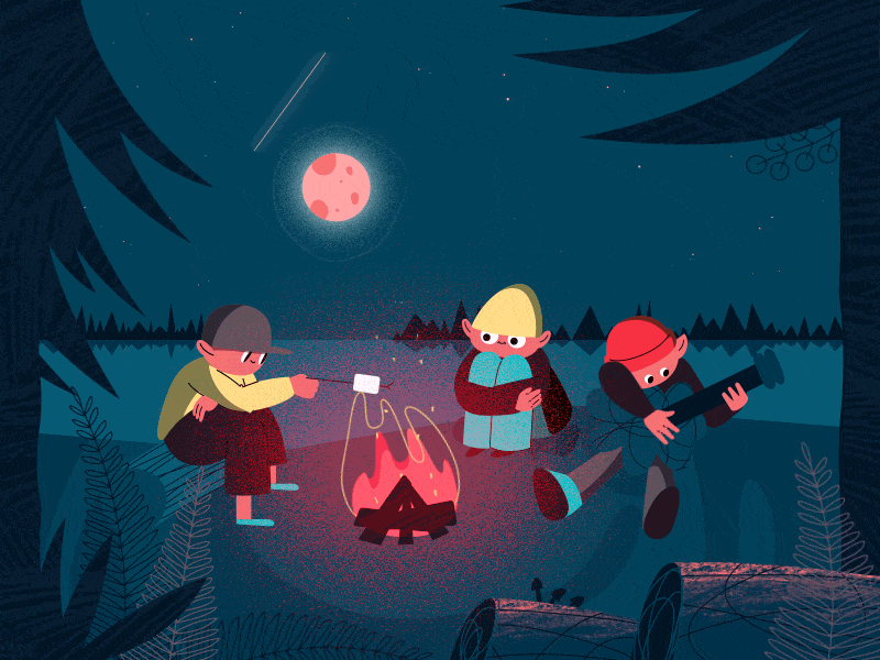 Campfire scene (animation only)