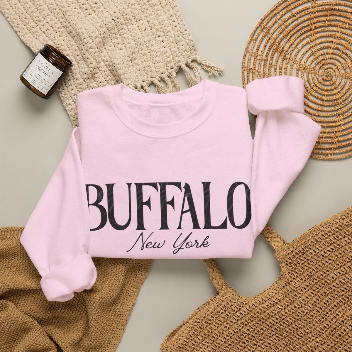 Buffalo, New York Crewneck - Black