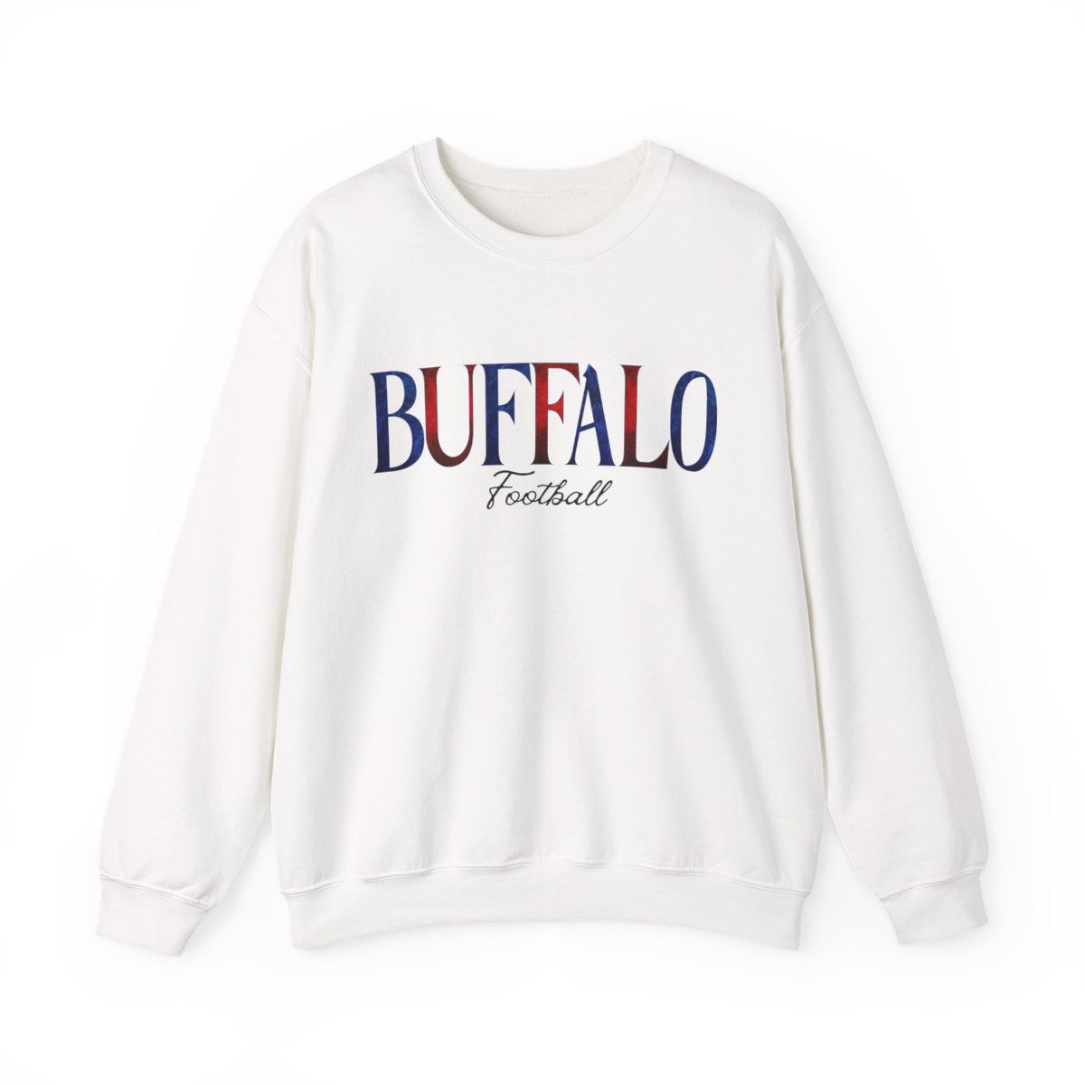 Buffalo Football Crewneck - Blue/Red