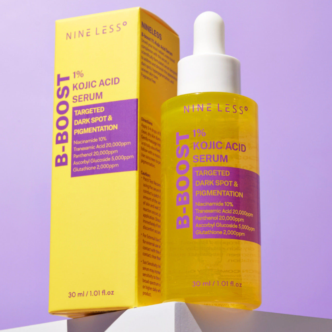 NINELESS - Sérum Facial B-Boost 1% Kojic Acid