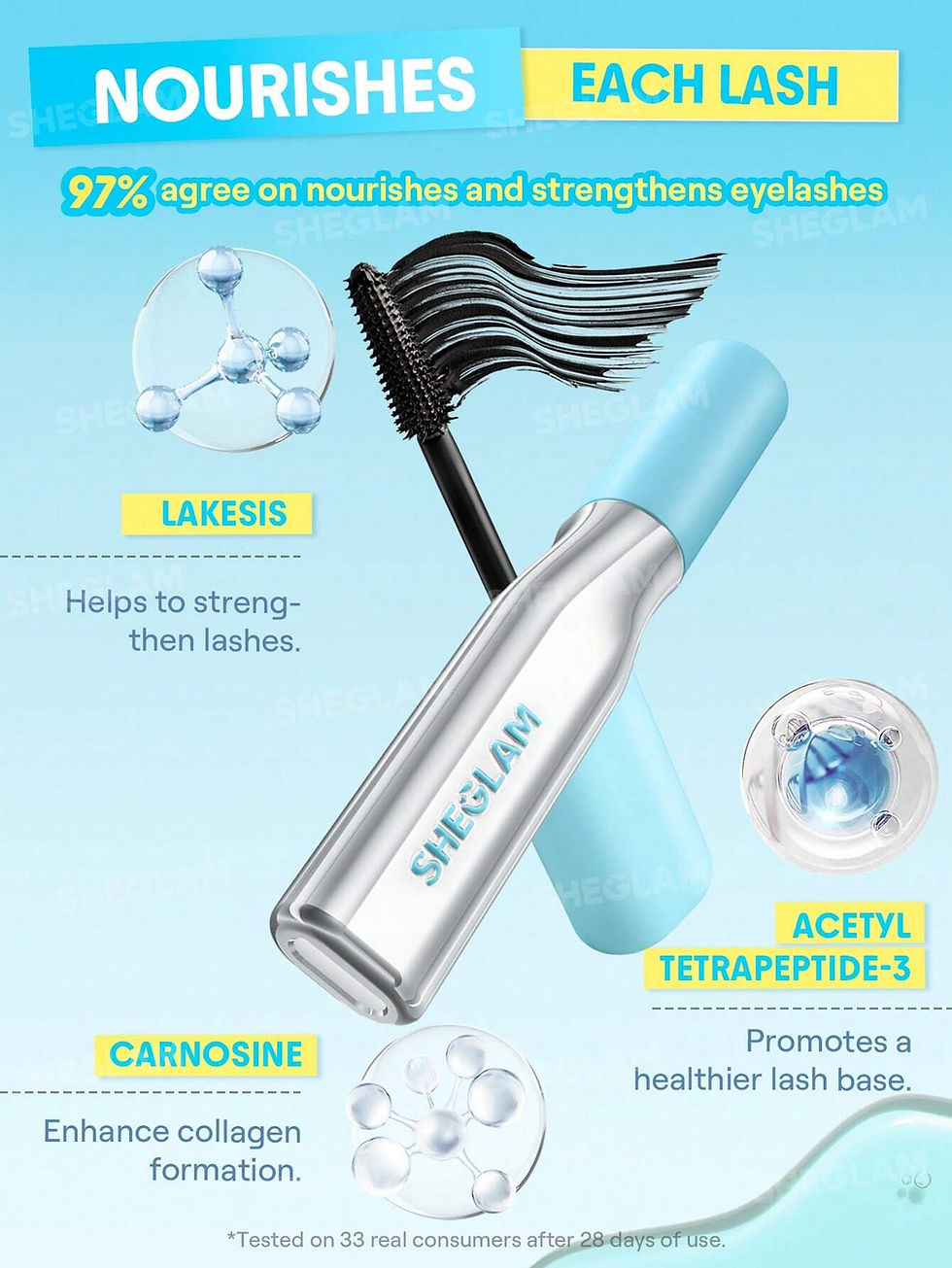 Miniatura: SheGlam Lashlighter Infinite Tubing  Máscara de Pestañas