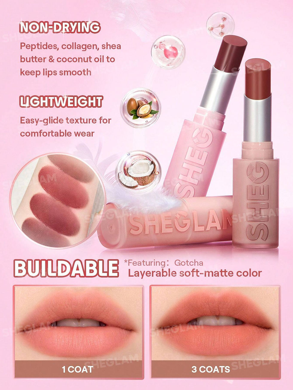 Miniatura: SheGlam Lip Veil Cushion - varios tonos