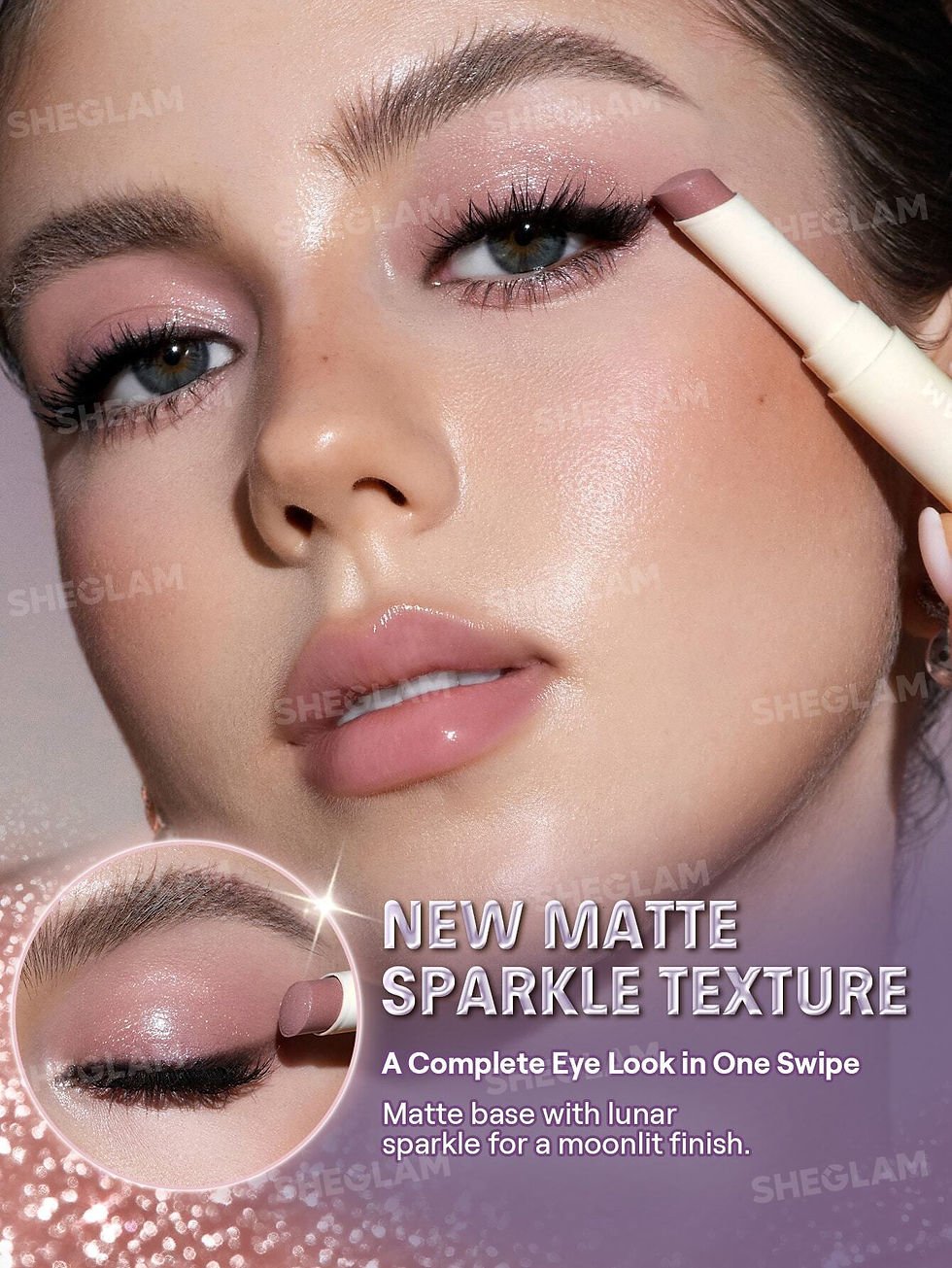 Miniatura: SheGlam  Lunar Jelly Frosty Sombra de Ojos en Barra