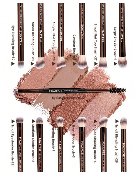 Miniatura: Maange Set 13 brochas de ojos