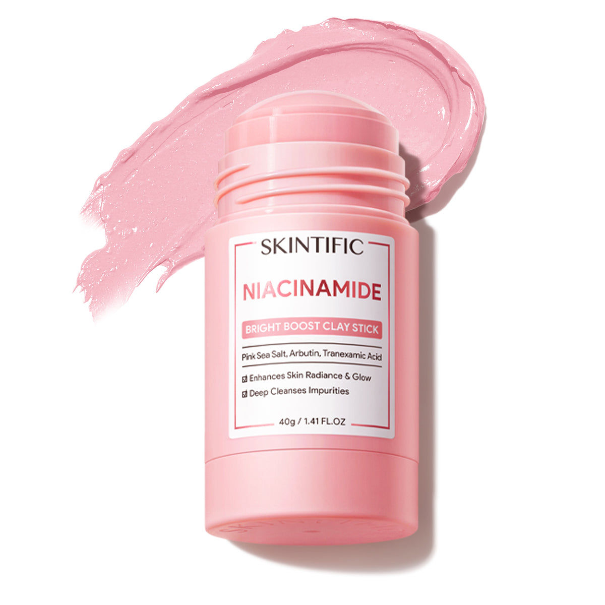SKINTIFIC - Mascarilla de Arcilla Niacinamide Bright Boost Clay Stick