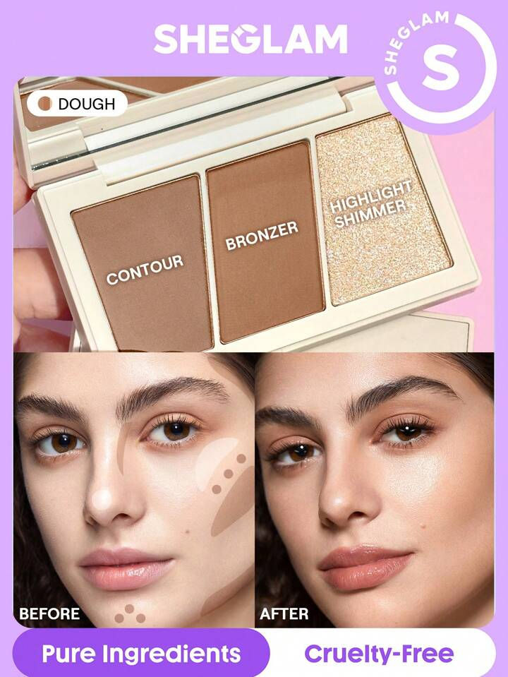 Miniatura: SheGlam Paleta Trio de Rostro Hero Face - varios tonos