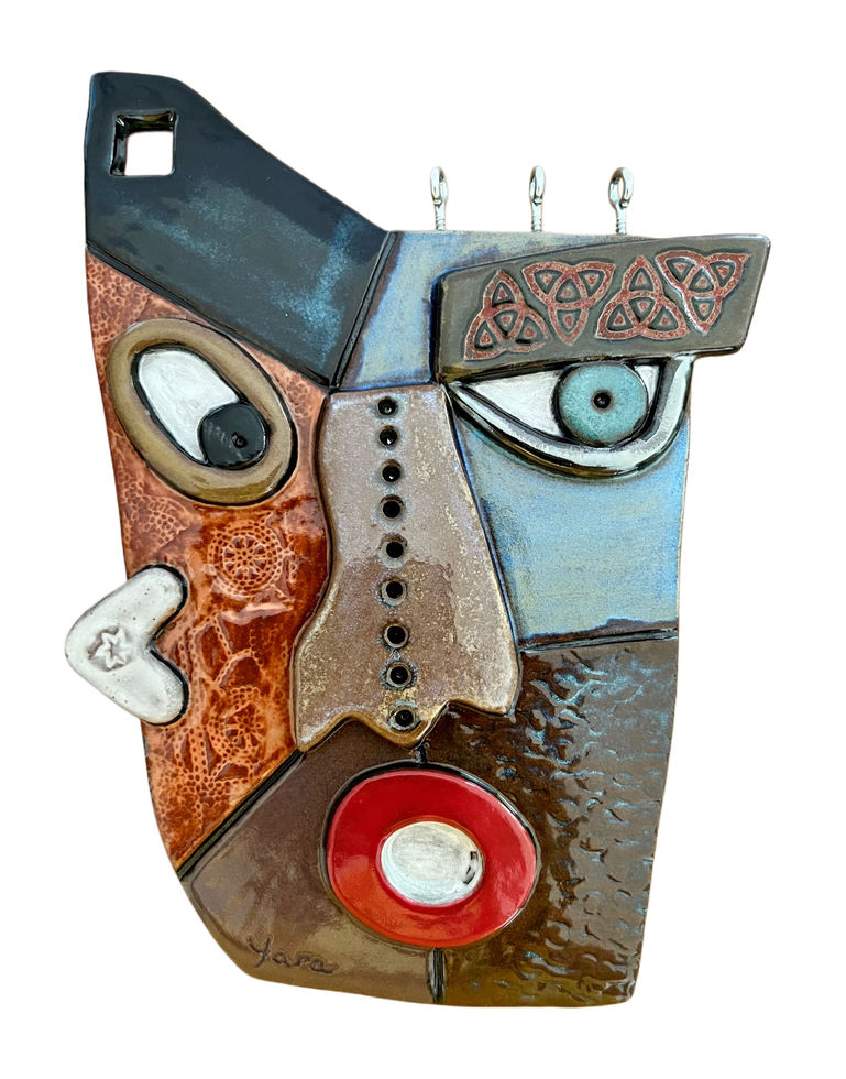 Sculpture céramique La triple déesse - Yara Amorim YarArt Ceramics