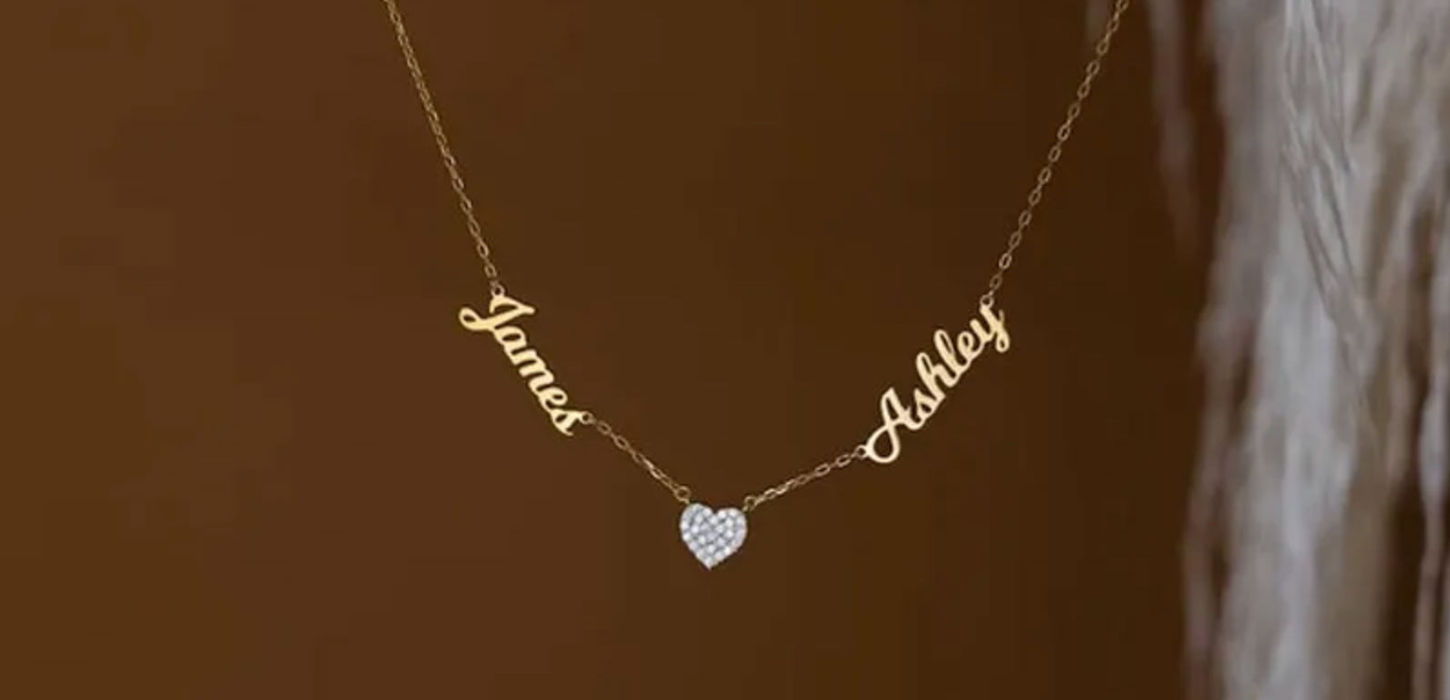 collier personnalisé prénom message