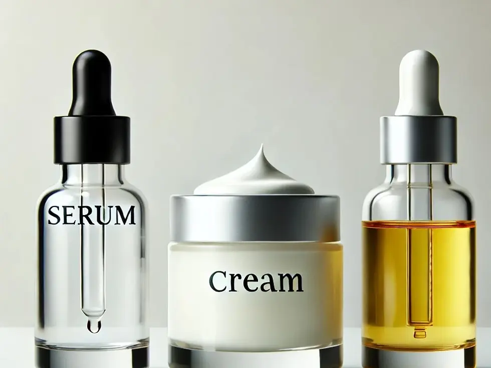 What is the difference between anti-aging serums, creams, and oils ?