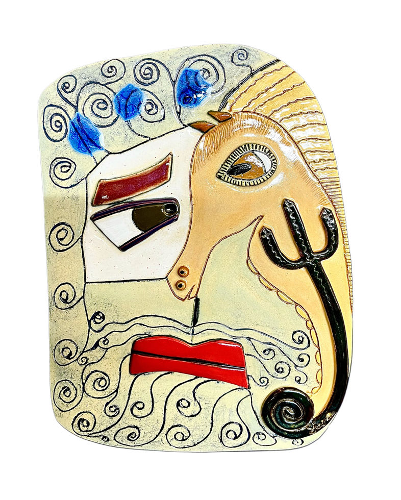 Sculpture céramique Poseidon - Yara Amorim YarArt Ceramics
