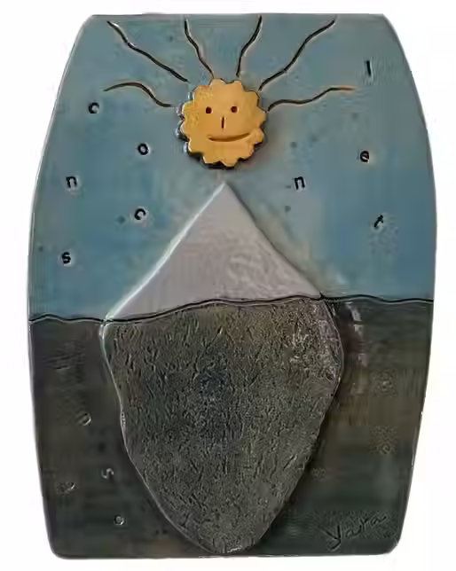 Sculpture céramique Flottant entre le conscient et l'inconscient - Yara Amorim YarArt Ceramics