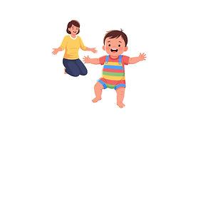 איור של ילדה הולכת עם תמיכת יד