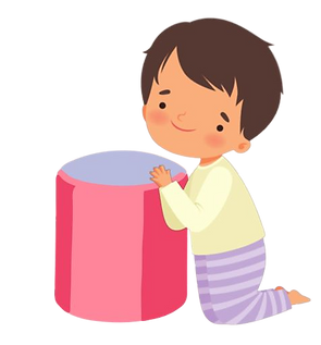 איור של יל ד עומד עמידת ברכיים 