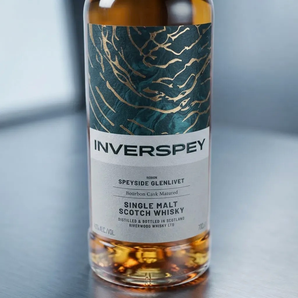 Pouring Inverspey into a whisky glass