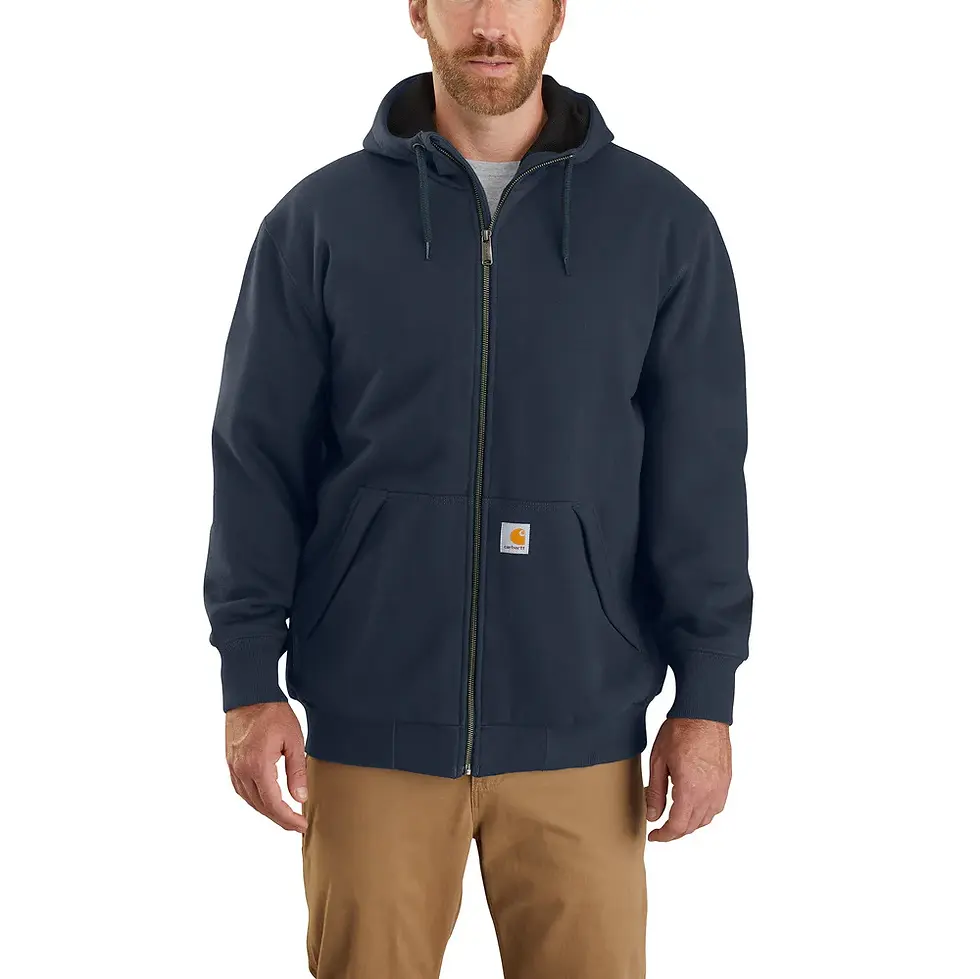 Thumbnail: Carhartt Rain Defender Loose Fit Midweight Thermal-Lined Full-Zip Sweatshirt