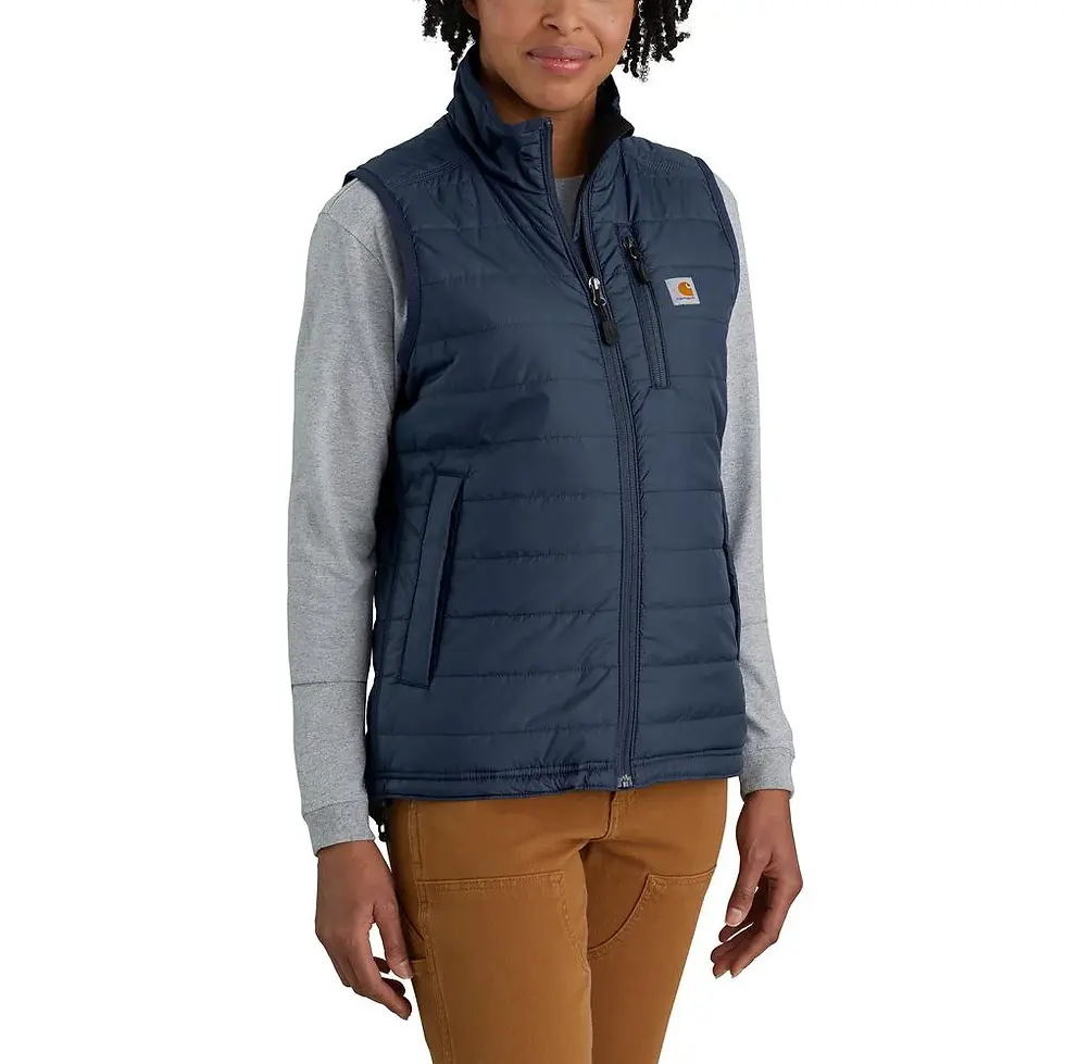 Thumbnail: Carhartt Women's Rain Defender® Nylon Insulated Mock-Neck Vest