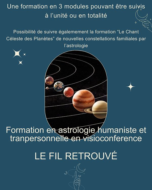 Formation en astrologie humaniste et transersonnelle 