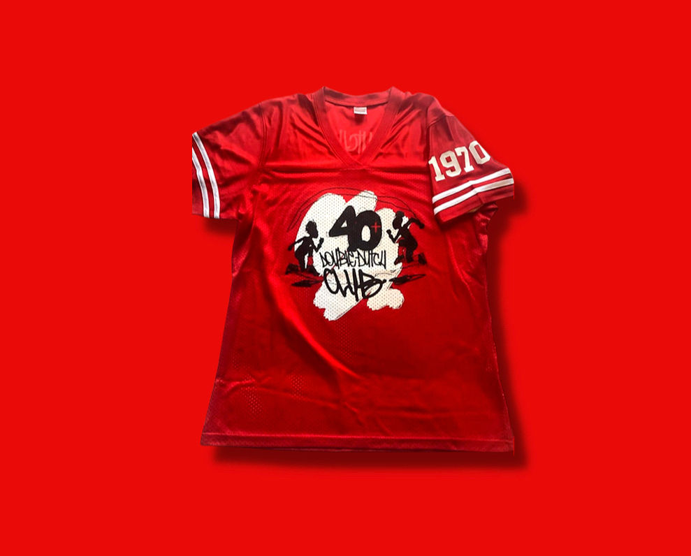 40+DDC Red Football Jersey