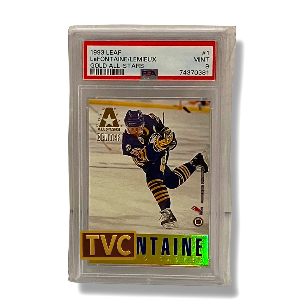 Gold Foil Stuart Hockey card, TVC INTAINE, a collectible graded card.