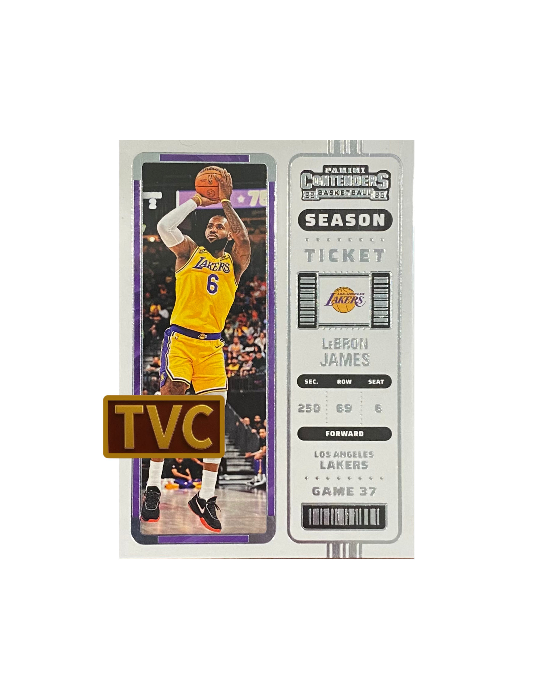 2022-23 Panini Contenders Basketball #36 LeBron James Los Angeles Lakers