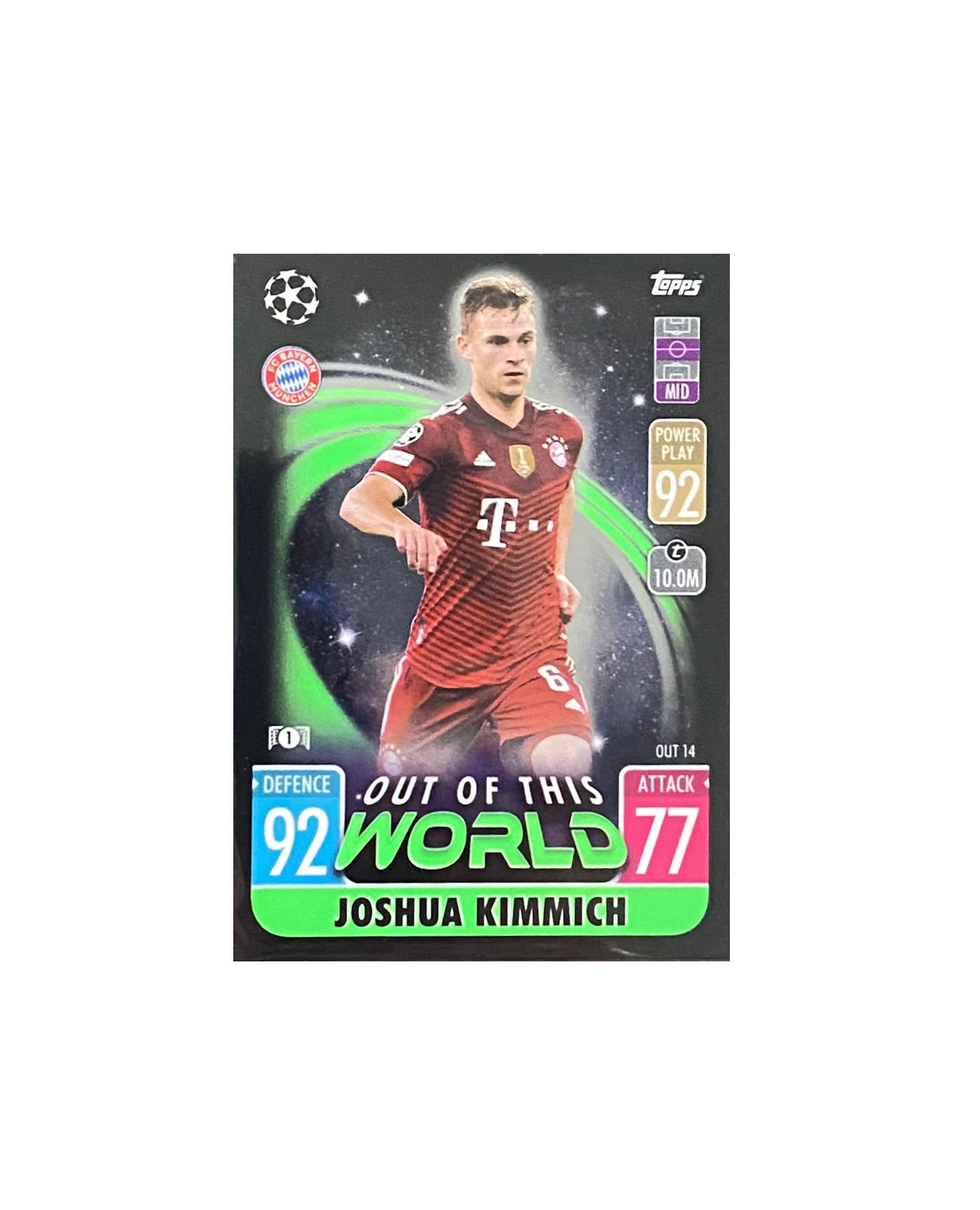 2021-22 Topps Match Attax Extra Out of This World #OUT14 Joshua Kimmich