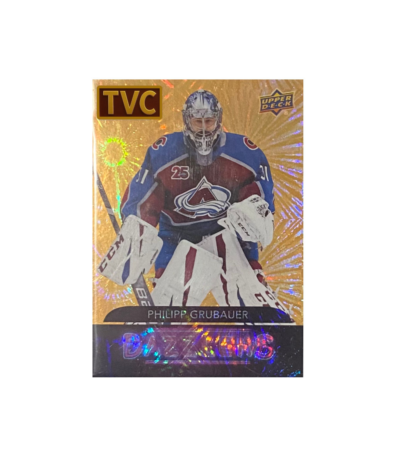 2020-21 Upper Deck Extended Series Dazzlers #DZ-111 Philipp Grubauer Orange