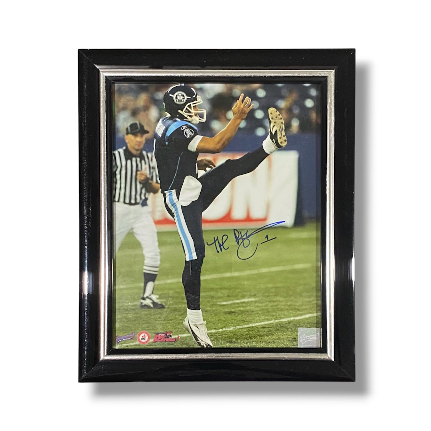 CFL Noel Prefontaine Toronto Argos 8x10 Photo Frame Autograph