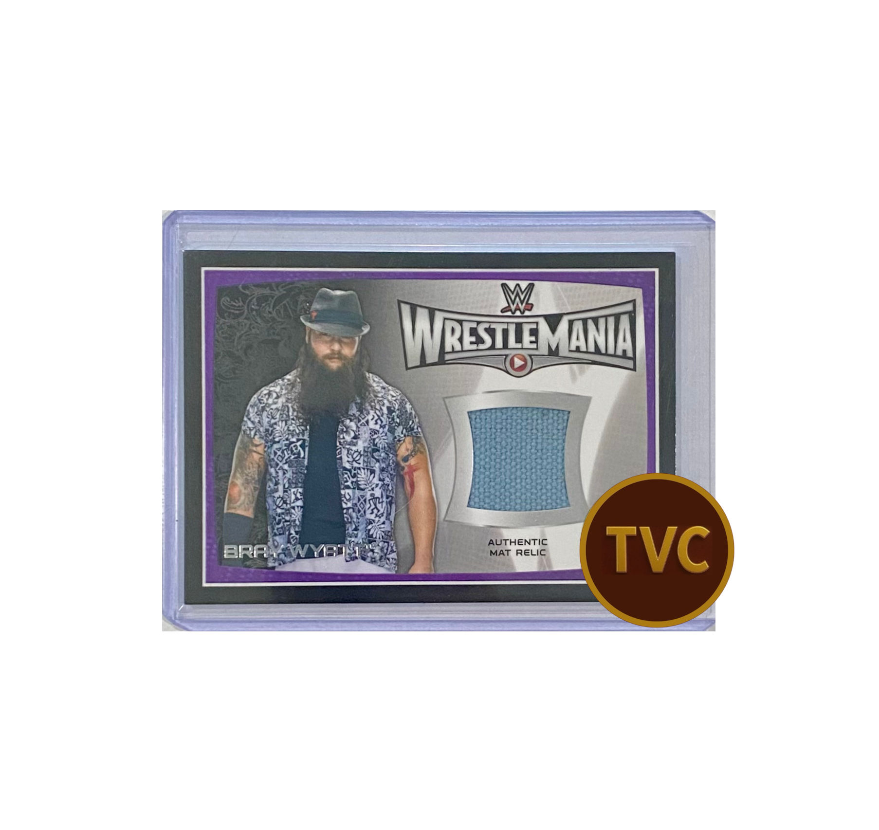 2015 Topps WWE #MR-BW Bray Wyatt WrestleMania Mat Relics