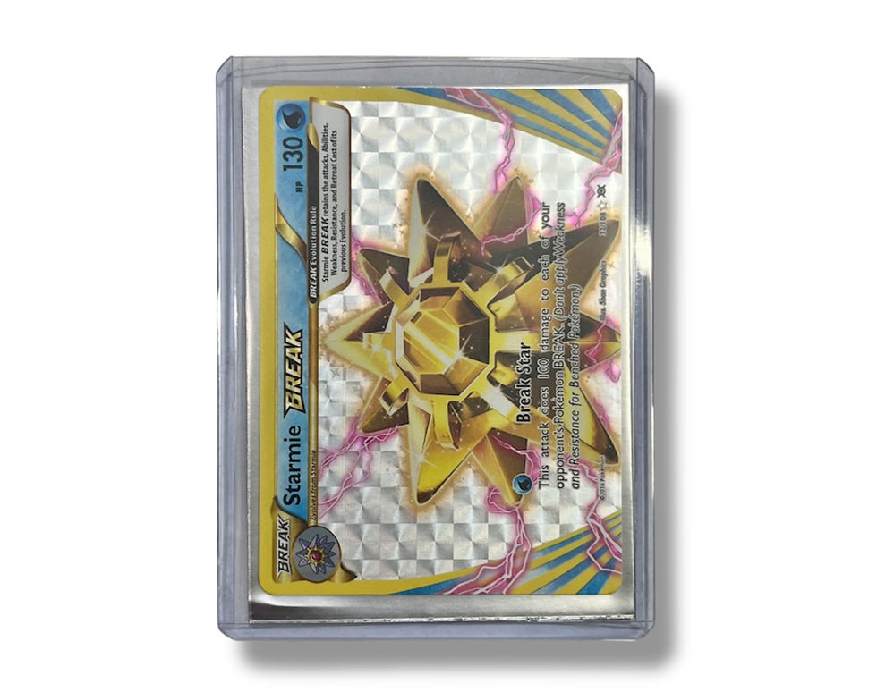 Shiny card featuring a golden starburst design, 