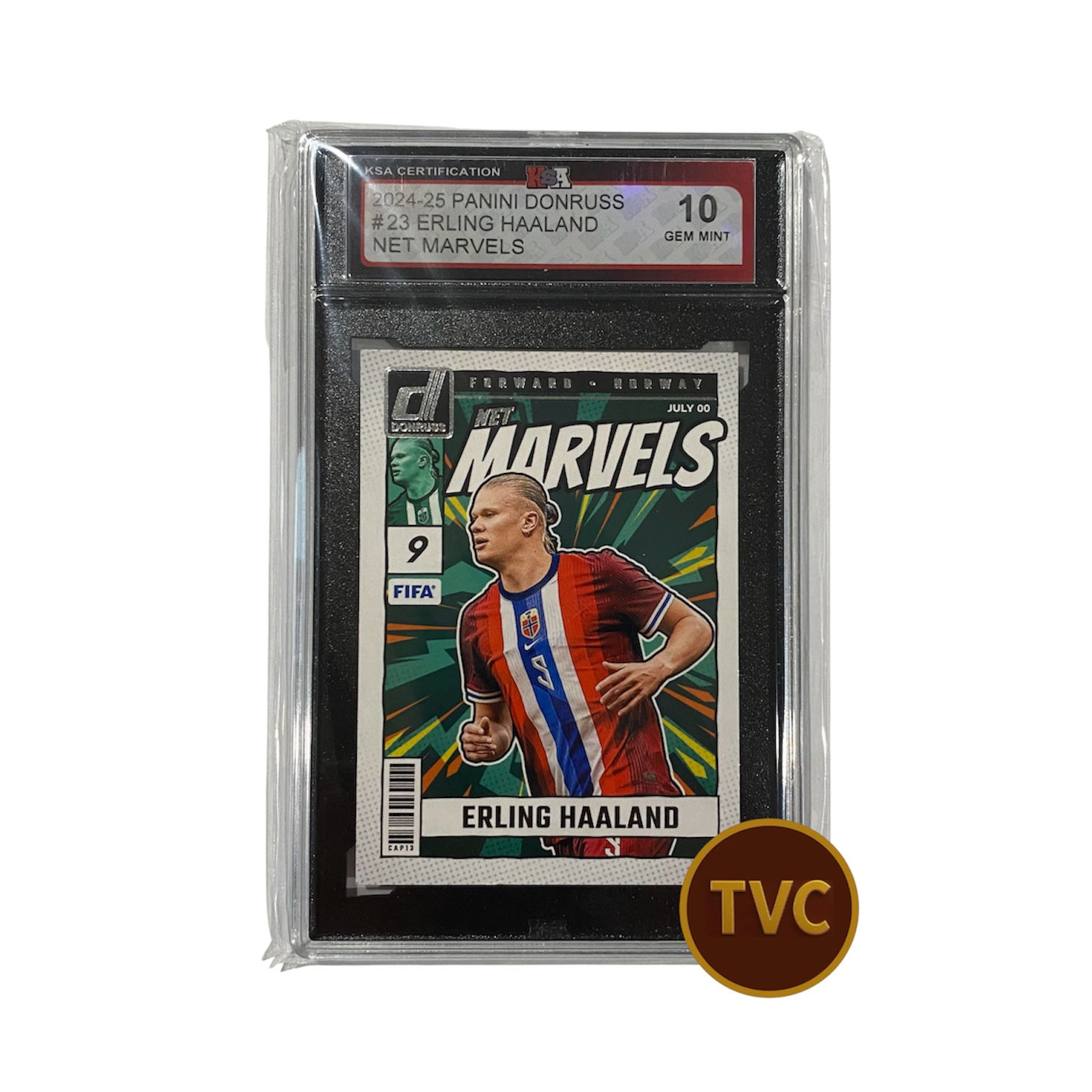 2024-25 Panini Donruss Net Marvels #23 Erling Haaland - Graded Card KSA 10