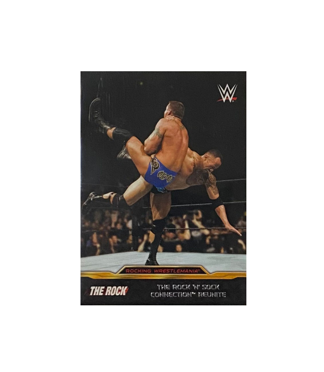 2015 Topps WWE Road to WrestleMania #5 Rocking WrestleMania The Rock