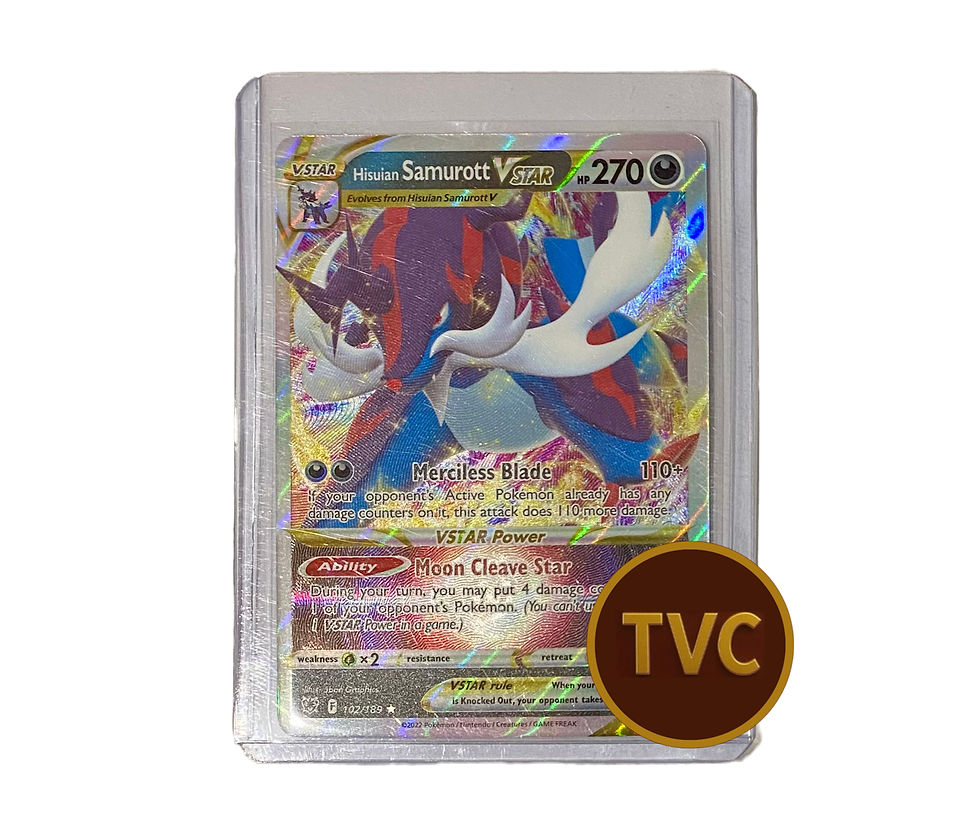 Pokemon card: Miraidon ex 270 with TVC logo on white background. 