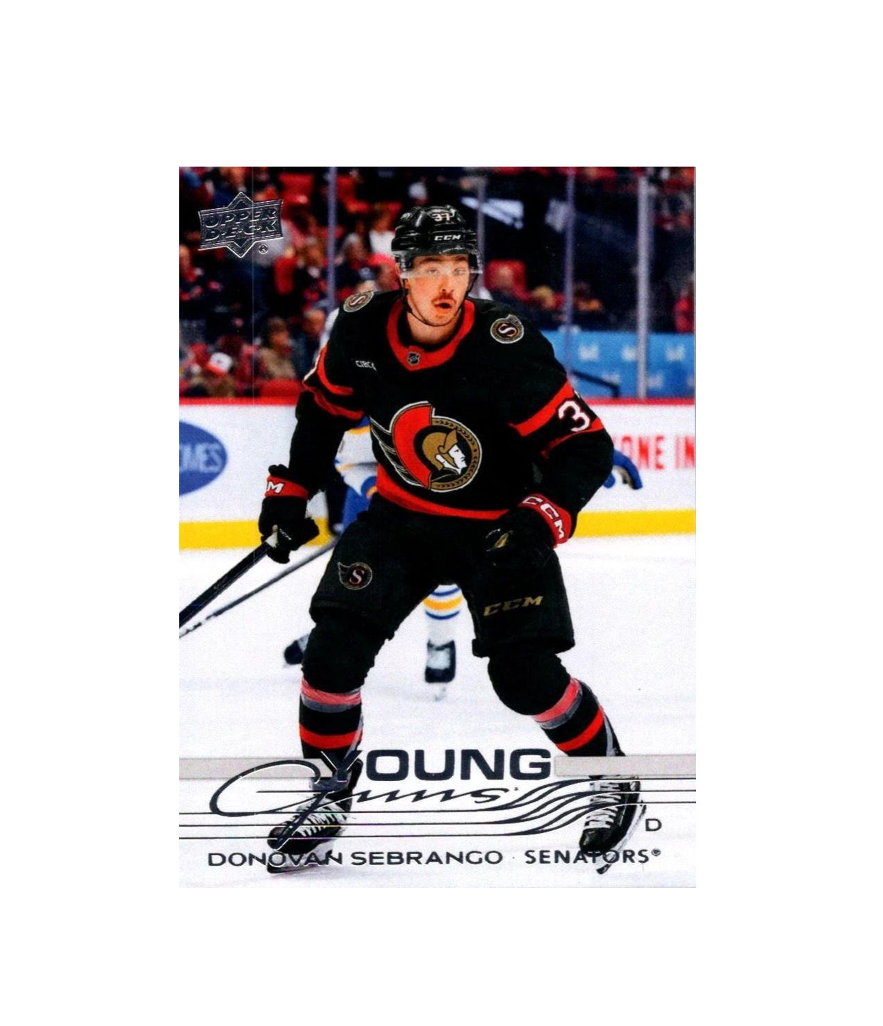 2025-26 Upper Deck Series 1 Young Guns #229 Donovan Sebrango Ottawa Senators