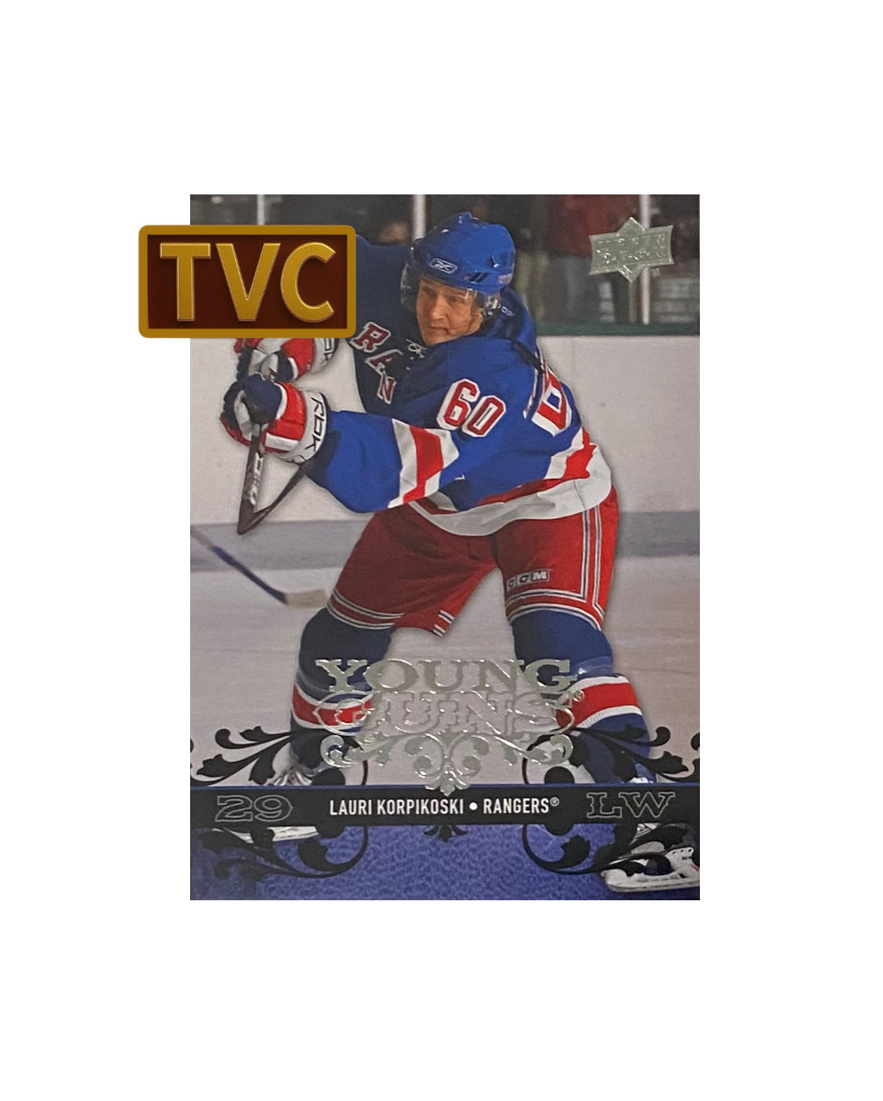 2008-09 Upper Deck Series 1 Young Guns #230 Lauri Korpikoski New York Rangers