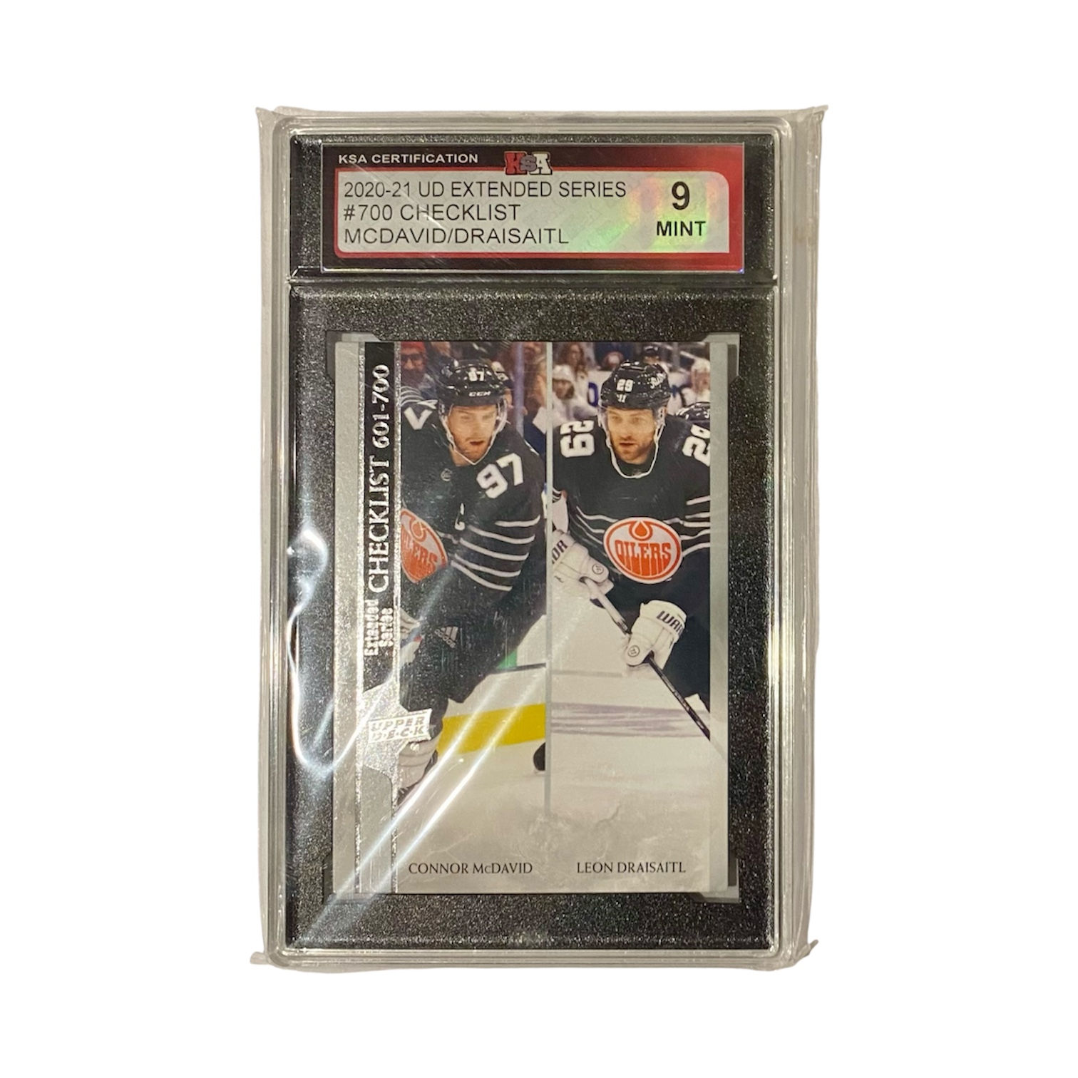 2020/21 Upper Deck Extended Series #700 McDavid/Draisaitl - Graded Card KSA 9