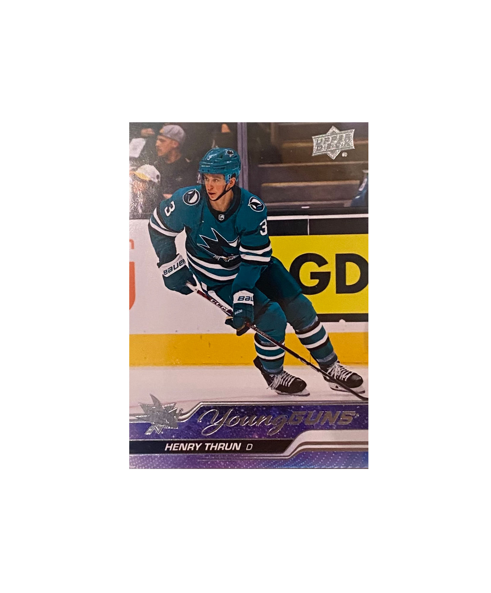 2023-24 Upper Deck Series 1 Young Guns #236 Henry Thrun San Jose Sharks