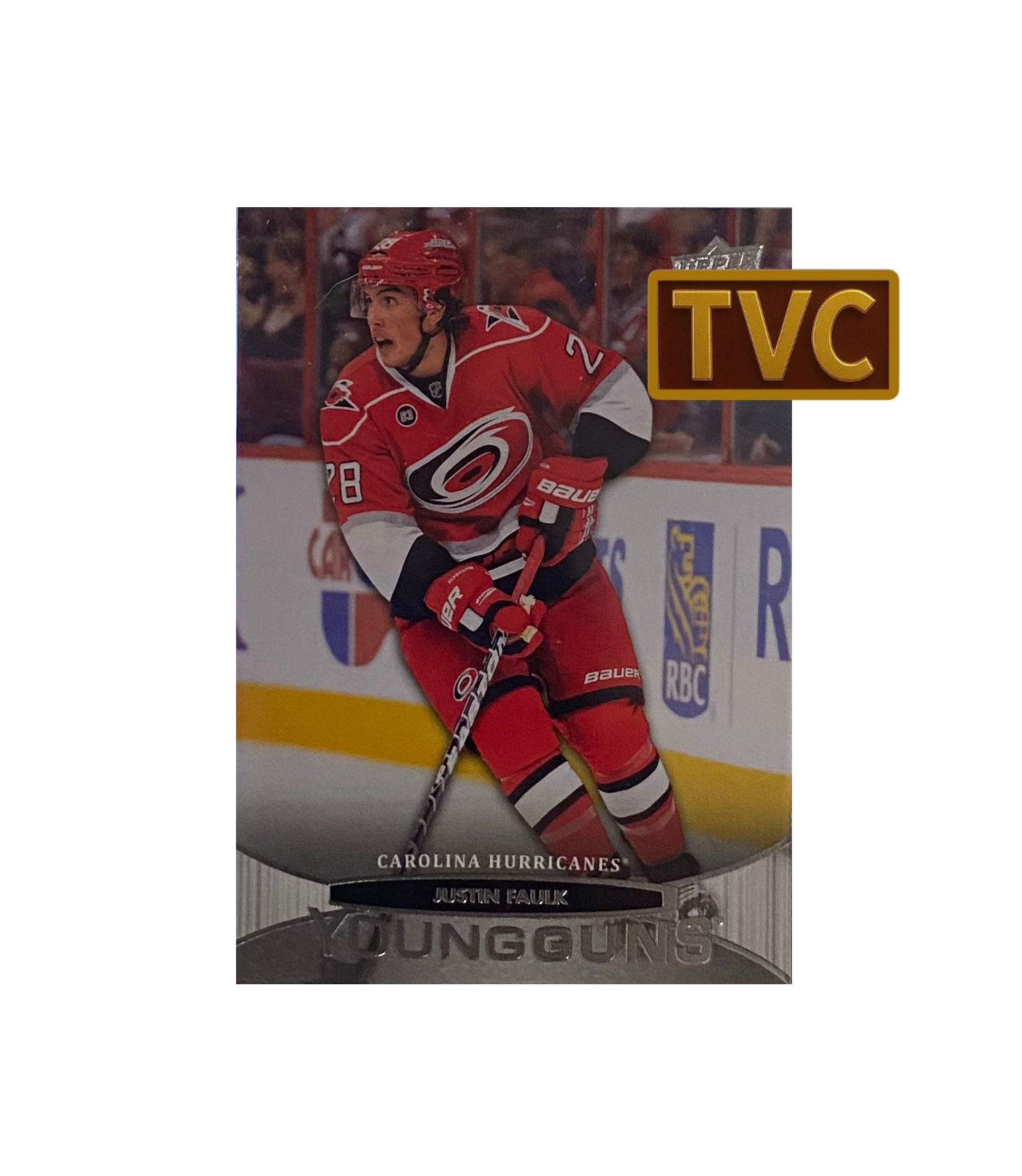 2011-12 Upper Deck Series 1 Young Guns #205 Justin Faulk Carolina Hurrcianes