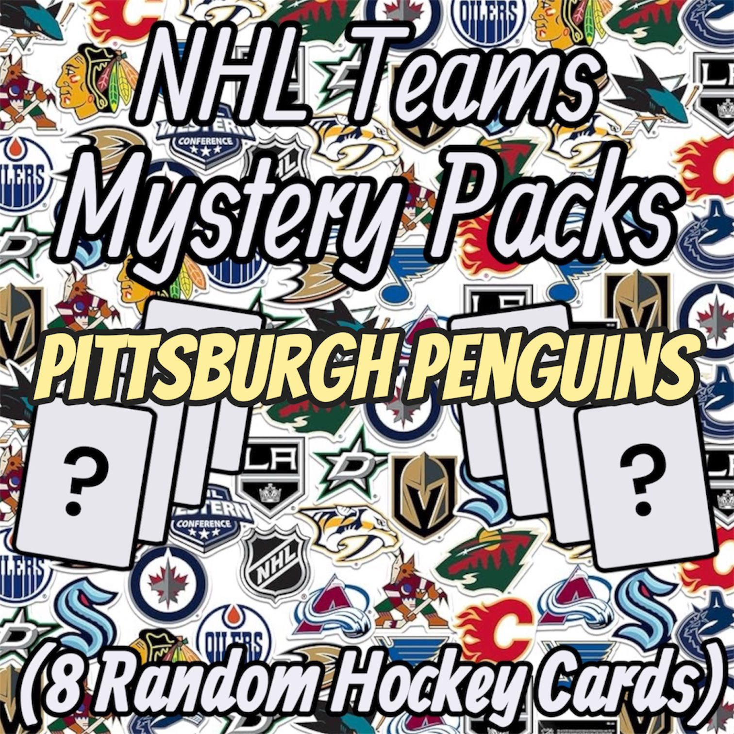 NHL Hockey Team Mystery Pack - Pittsburgh Penguins (8 Random Cards)