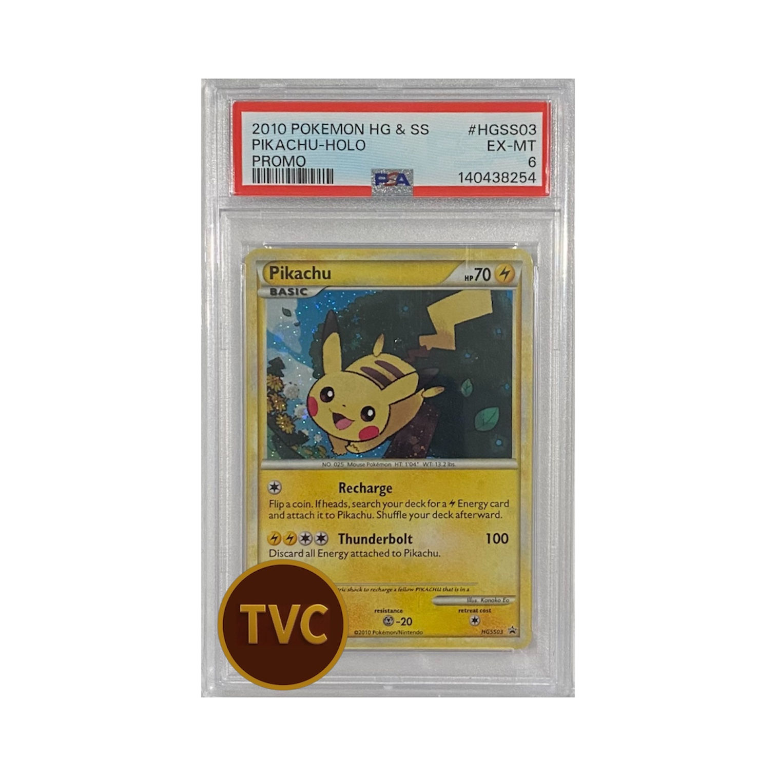 2010 Pokémon #HGSS03 Pikachu (Holo) - Graded Card PSA 6