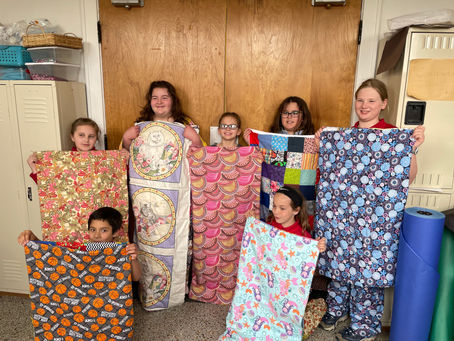 Sewing Club- Your creative children have made beautiful quilts and pajama pants!
