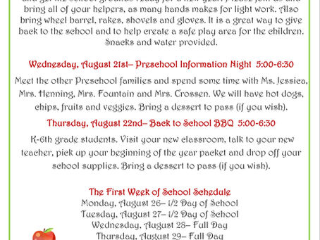 We Are Excited To Get Ready For The 2024-2025 School Year!!