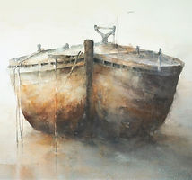 Aquarelle anchored 2 de Janine Gallizia