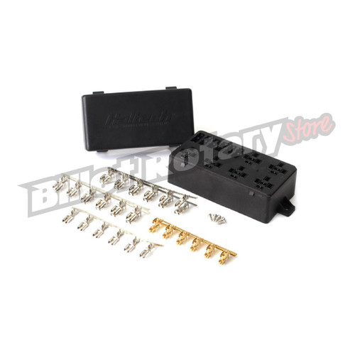 Haltech Relay Box Haltech 6 Circuit Haltech Fuse Box with Lid | billet-rotary-store