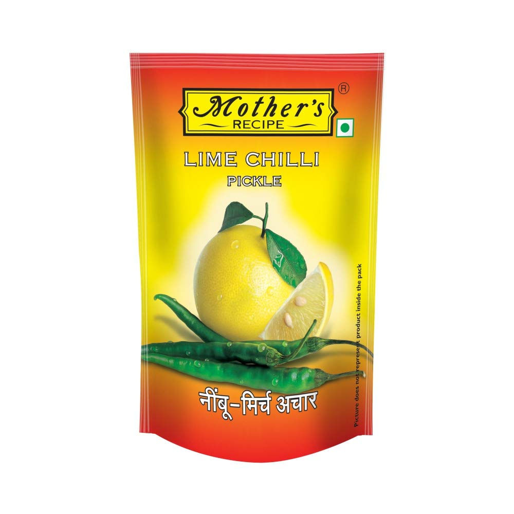 Mother's RECIPE Lime Chilli Pickle Pouch,200 G