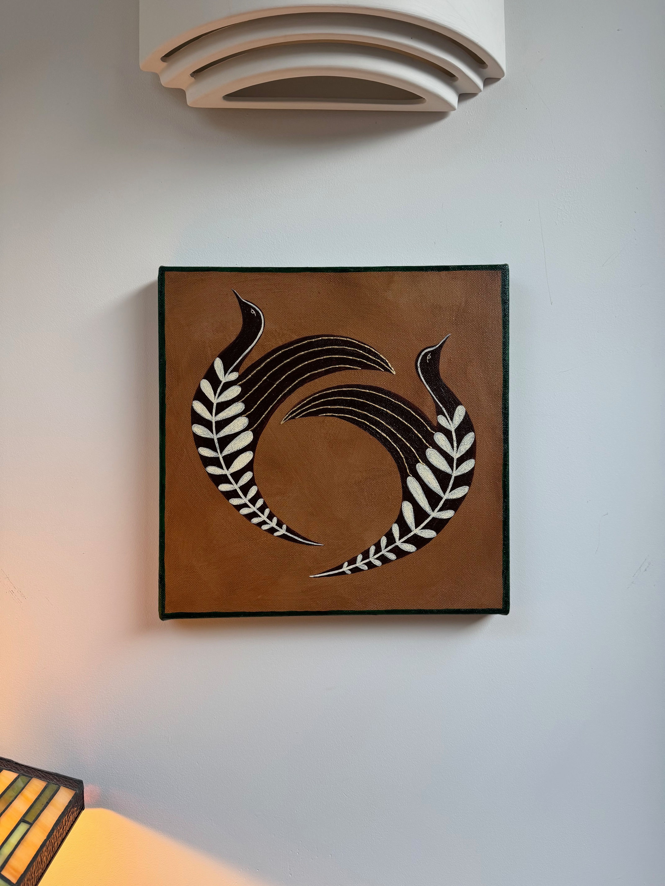 Dancing Birds, original painting