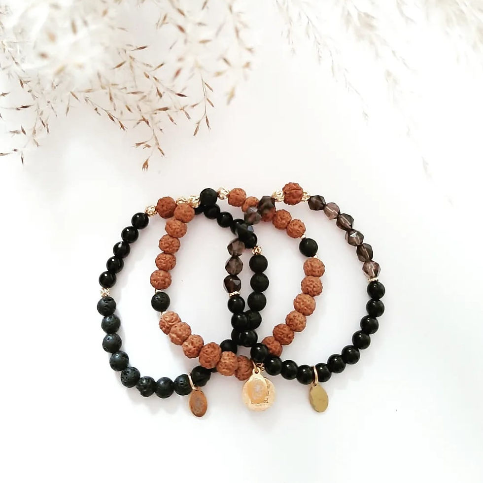 Thumbnail: RUDRA BLACK ONYX & SMOKY QUARTZ
