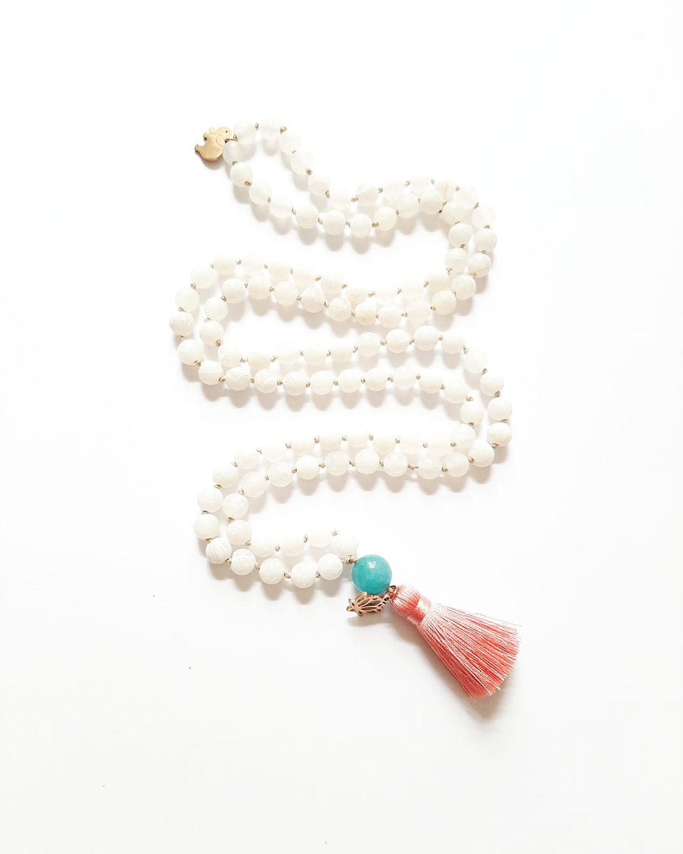 Thumbnail: JAPA MALA WHITE SNOW *I Am Safety & Security*