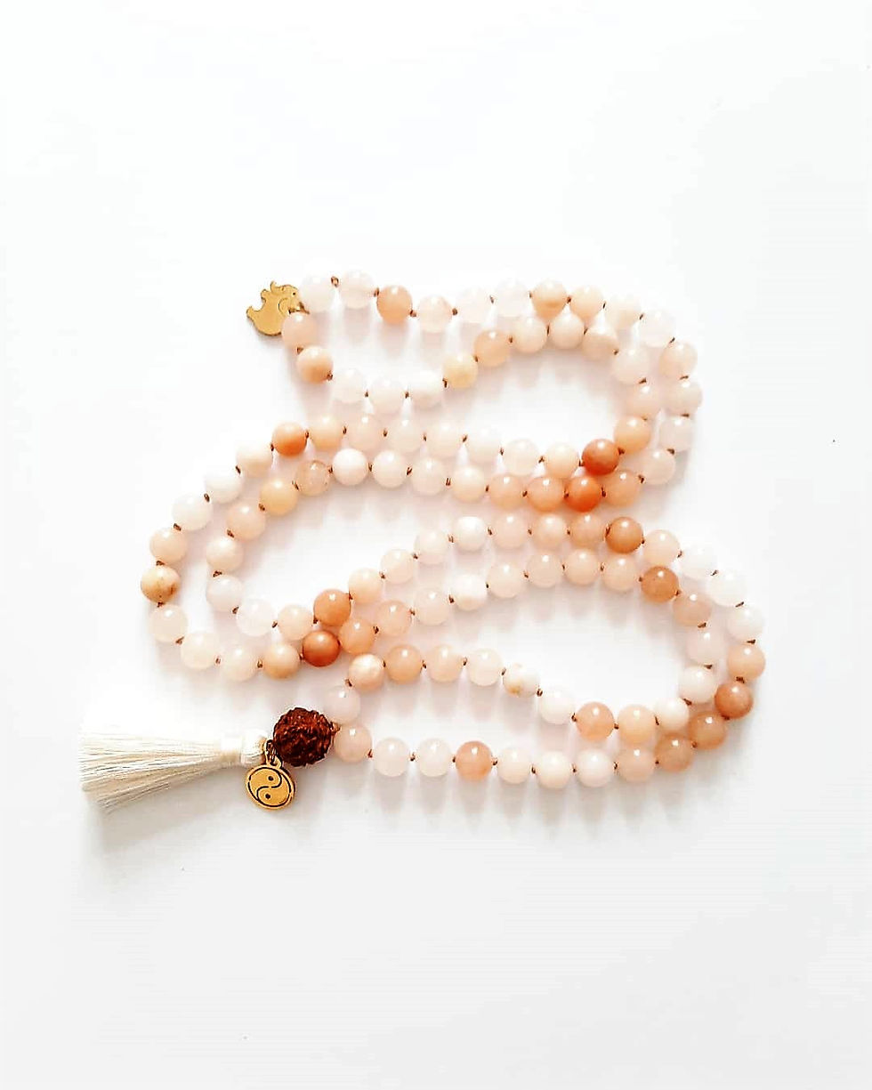 Thumbnail: JAPA MALA TENDER ORANGE *I Am Joy & Luck*